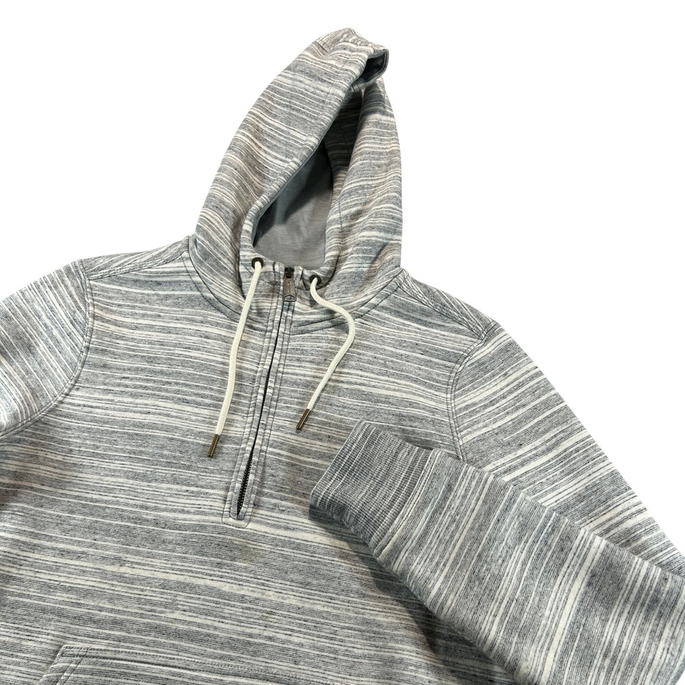 Carhartt Hoodie Women Medium Gray Heather Relaxed Fit Quarter Zip Fleece 103240
